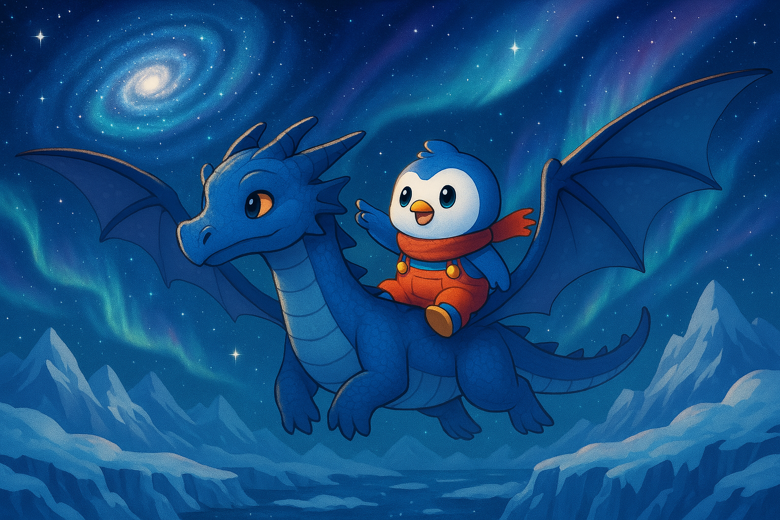 Vembo and Flint flying together